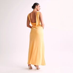 Meshki Yellow Backless Dress